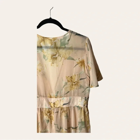 Women’s DAYTRIP BLOUSE TUNIC SHRUG SIZE MEDIUM FLORAL SHEER - Picture 10 of 11